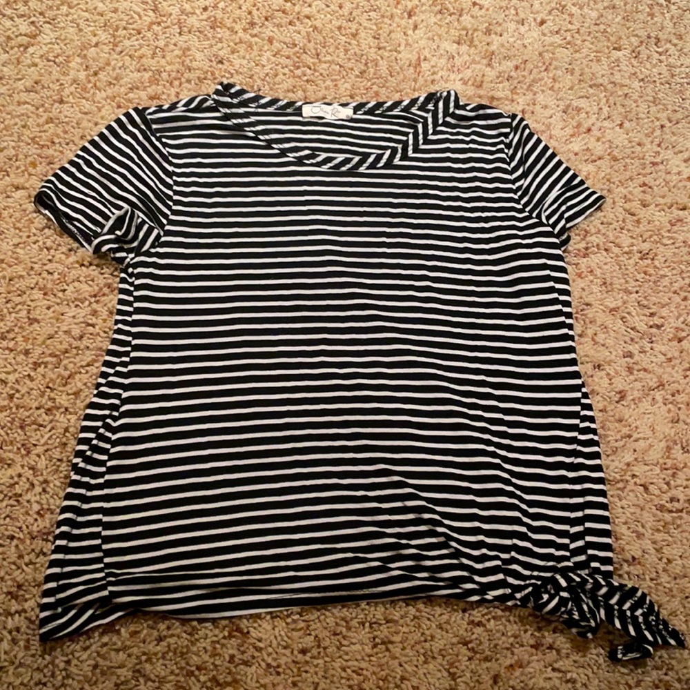 Black and white striped t-shirt